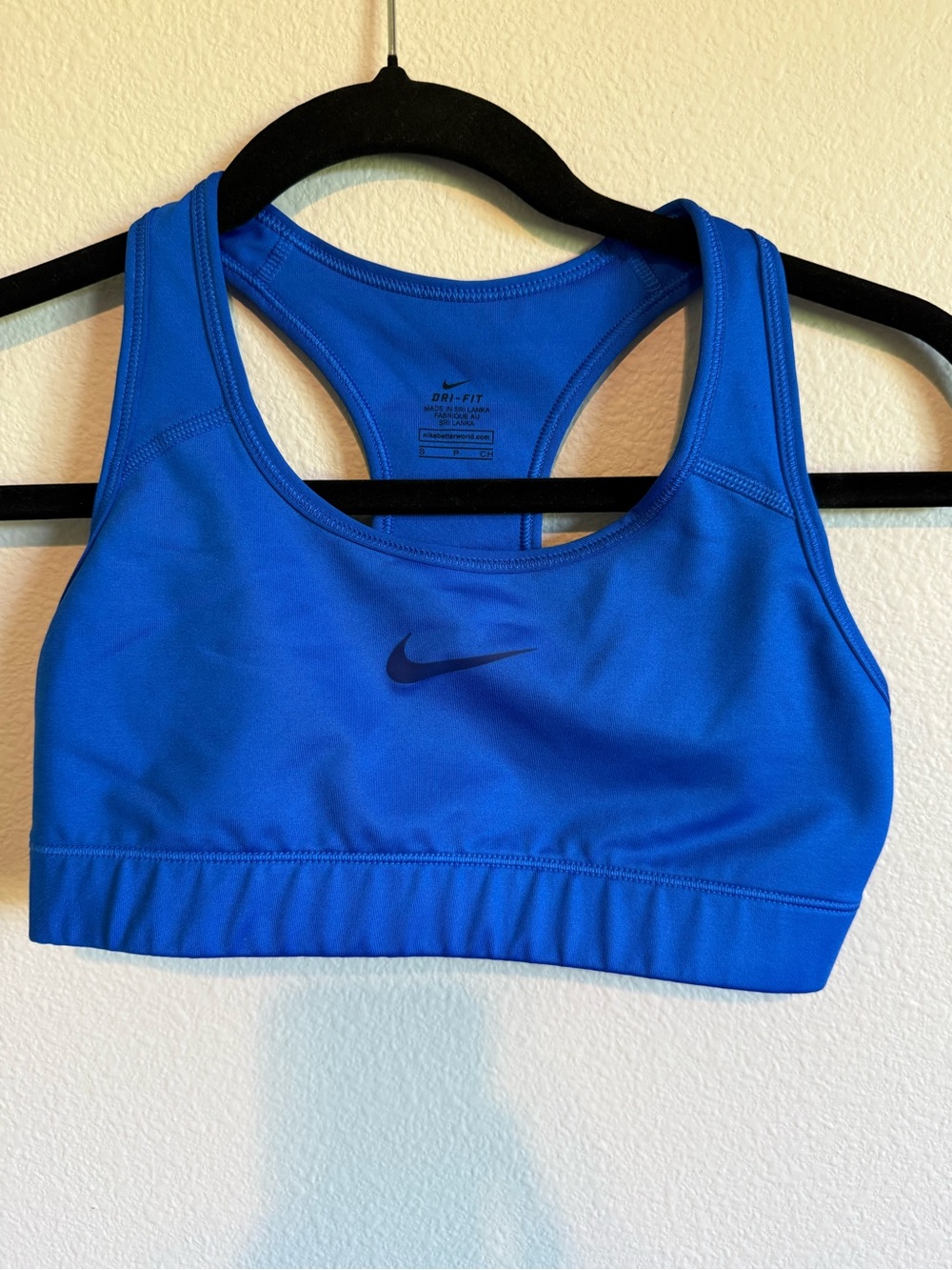 Nike Blue Dri-FIT Racerback Sports Bra